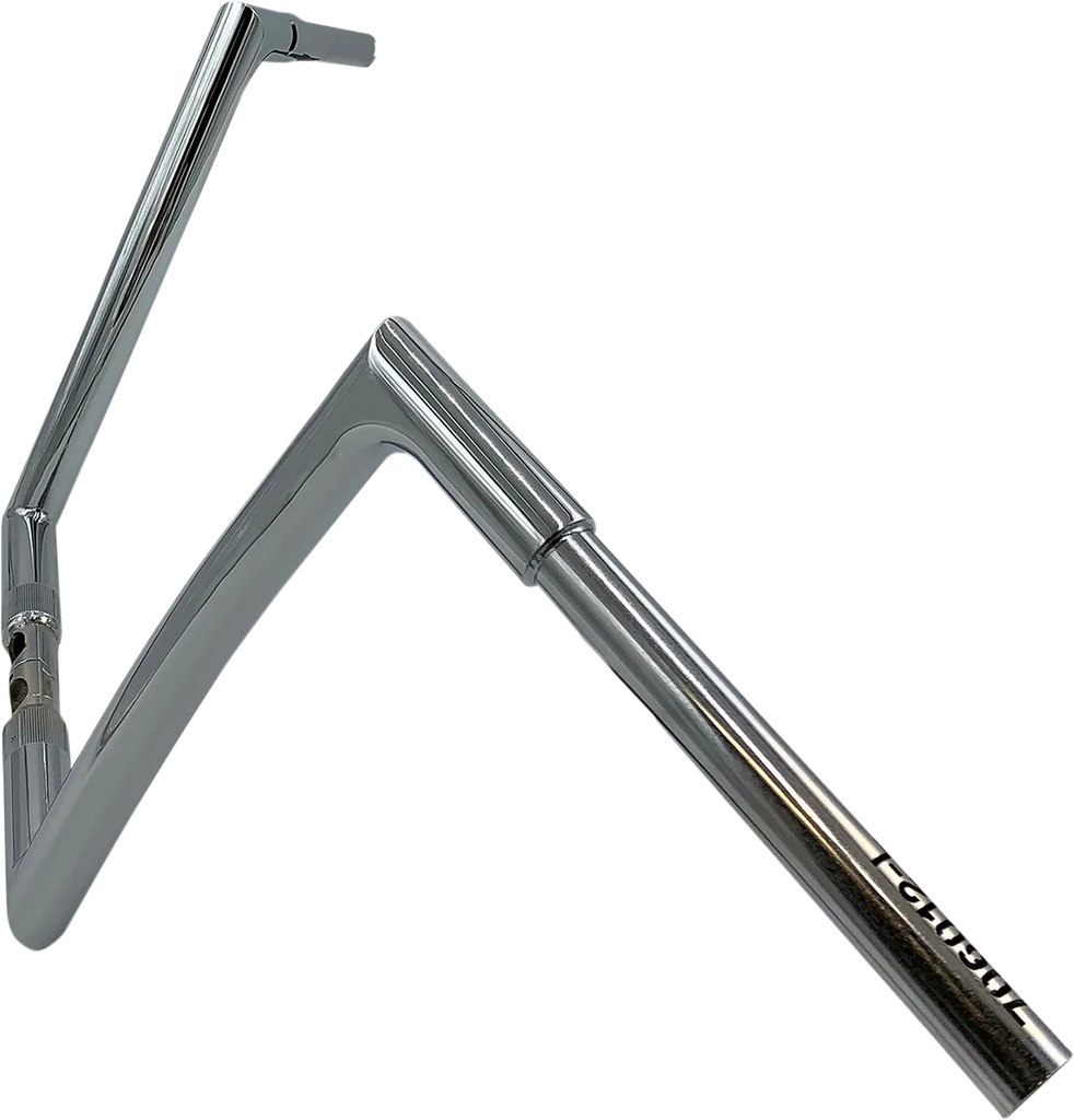 Fat Baggers Inc. Handlebar - Flat Top - 12" - Chrome 706012 - Side View