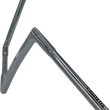 Load image into Gallery viewer, Fat Baggers Inc. Handlebar - Flat Top - 12" - Chrome 707012 - Side View