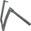 Load image into Gallery viewer, Fat Baggers Inc. Handlebar - Flat Top - 14" - Chrome 606014 - Side View