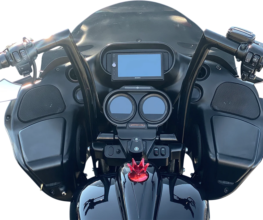 Fat Baggers Inc. Handlebar - Flat Top - 16" - Black 607016-B - Side View
