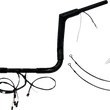 Load image into Gallery viewer, Fat Baggers Inc. Handlebar Kit - Flat Top - 12" - Black 601212-B - Main Product View