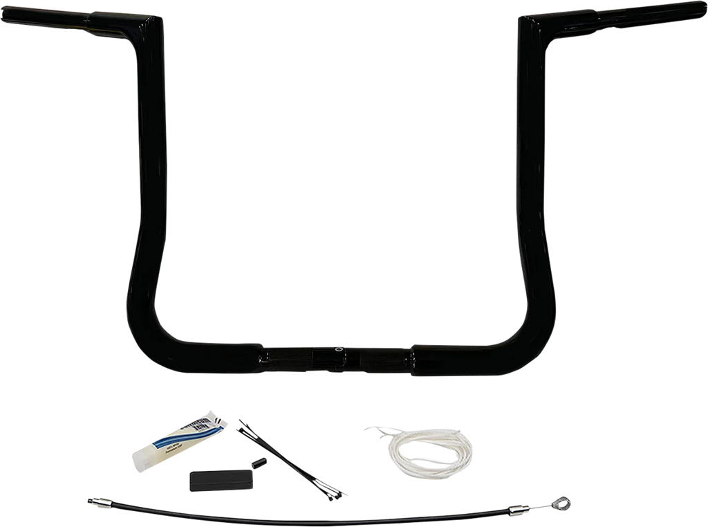 Fat Baggers Inc. Handlebar Kit - Flat Top - 12" - Black 709112-B