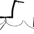 Load image into Gallery viewer, Fat Baggers Inc. Handlebar Kit - Flat Top - 14" - Black 612914-B - Main Product View