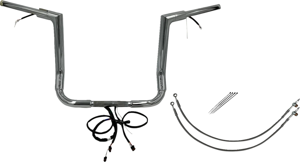 Fat Baggers Inc. Handlebar Kit - Flat Top - 14" - Chrome 601214 - Main Product View