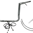 Load image into Gallery viewer, Fat Baggers Inc. Handlebar Kit - Flat Top - 14" - Chrome 602214 - Main Product View