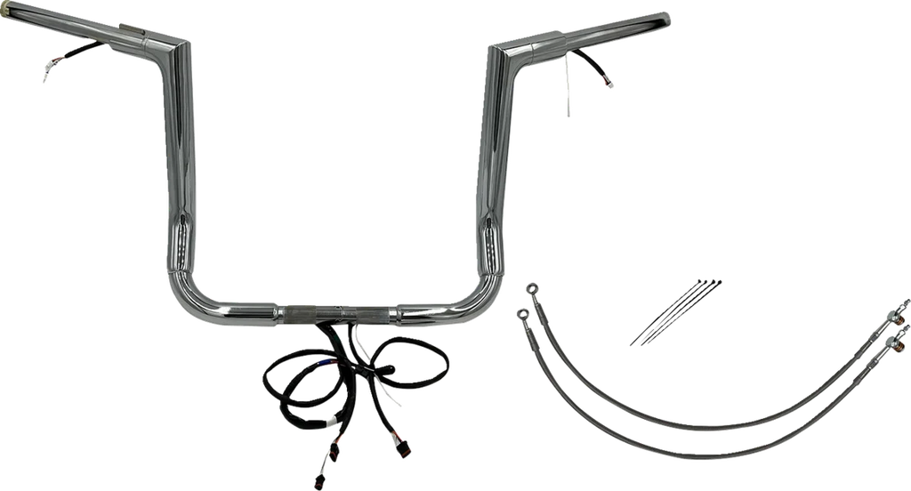 Fat Baggers Inc. Handlebar Kit - Flat Top - 14" - Chrome 602214 - Main Product View