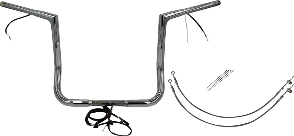 Fat Baggers Inc. Handlebar Kit - Flat Top - 14" - Chrome 701214 - Main Product View