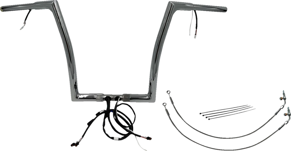 Fat Baggers Inc. Handlebar Kit - Flat Top - 14" - Chrome 702914 - Main Product View