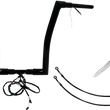 Load image into Gallery viewer, Fat Baggers Inc. Handlebar Kit - Flat Top - 16" - Black 601316-B - Main Product View