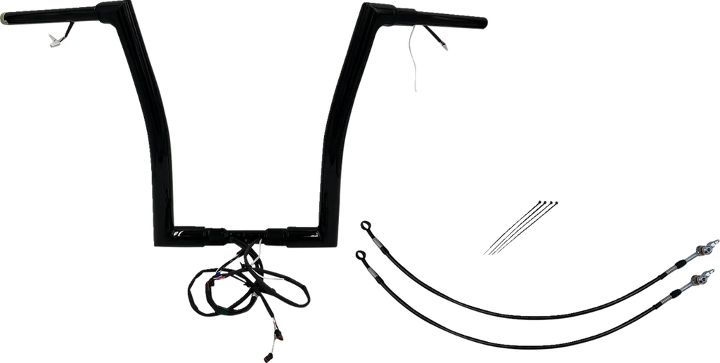 Fat Baggers Inc. Handlebar Kit - Flat Top - 16" - Black 601316-B - Main Product View