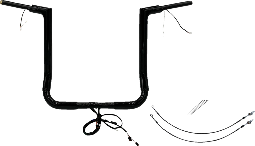 Fat Baggers Inc. Handlebar Kit - Flat Top - 16" - Black 602216-B - Main Product View