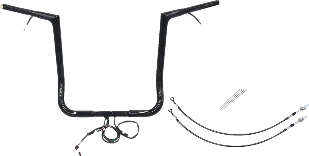 Fat Baggers Inc. Handlebar Kit - Flat Top - 16" - Black 701216-B - Main Product View