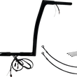 Load image into Gallery viewer, Fat Baggers Inc. Handlebar Kit - Flat Top - 16" - Black 701916-B - Main Product View