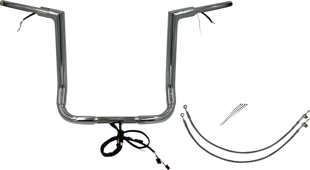 Fat Baggers Inc. Handlebar Kit - Flat Top - 16" - Chrome 601216 - Main Product View
