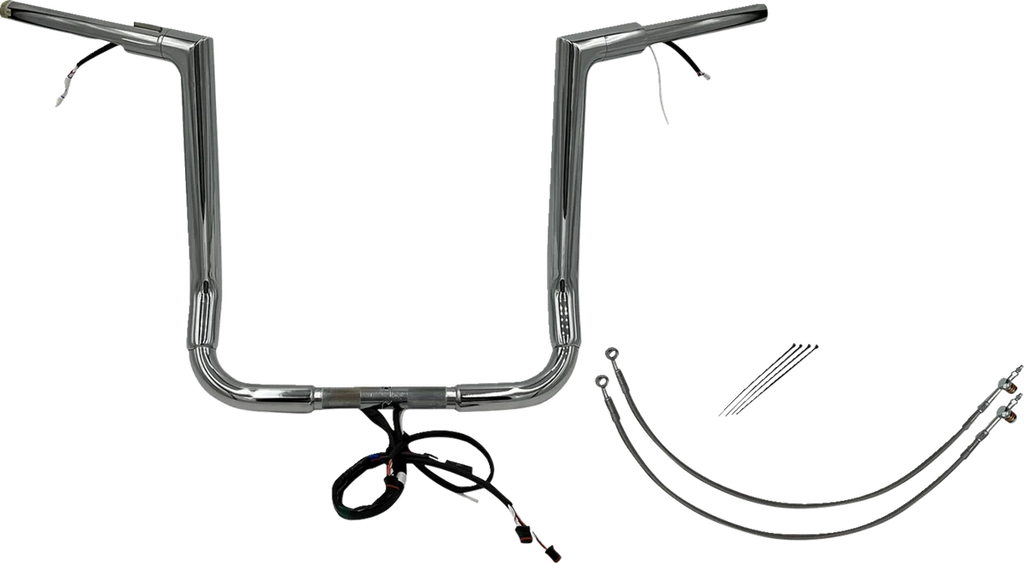 Fat Baggers Inc. Handlebar Kit - Flat Top - 16" - Chrome 602216 - Main Product View