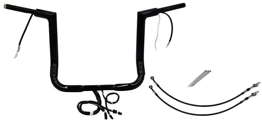 Fat Baggers Inc. Handlebar Kit - Flat Top - 16" - Chrome 602316 - Side View