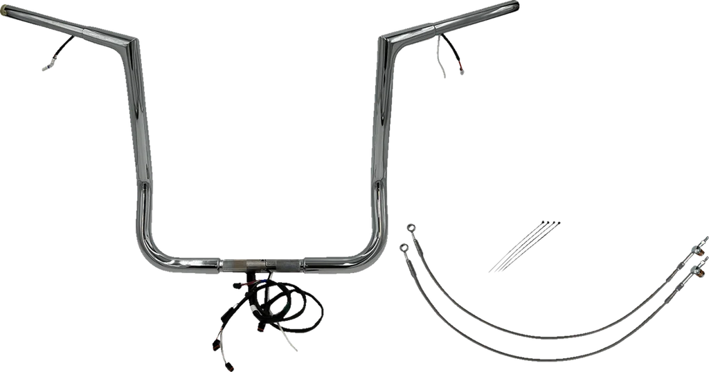 Fat Baggers Inc. Handlebar Kit - Flat Top - 16" - Chrome 701216 - Main Product View