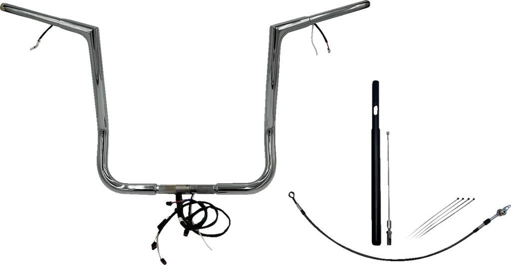 Fat Baggers Inc. Handlebar Kit - Flat Top - 16" - Chrome 712016 - Main Product View