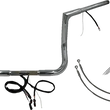 Load image into Gallery viewer, Fat Baggers Inc. Handlebar Kit - Flat Top - 16" - Chrome 712016 - Side View