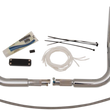 Load image into Gallery viewer, Fat Baggers Inc. Handlebar Kit - Pointed Top - 10" - Chrome 909110 - Side View