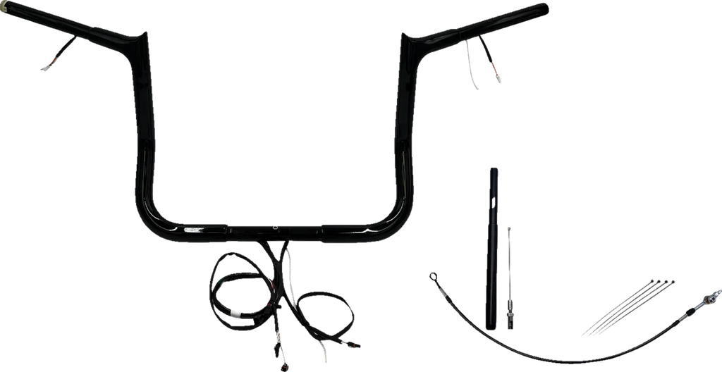 Fat Baggers Inc. Handlebar Kit - Pointed Top - 12" - Black 912012-B - Main Product View