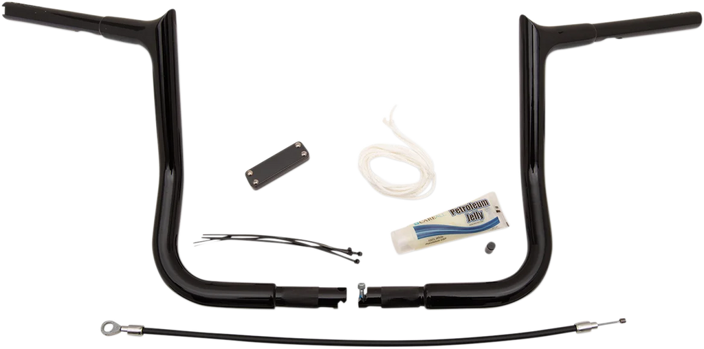 Fat Baggers Inc. Handlebar Kit - Pointed Top - 12" - Black 909112-B - Main Product View