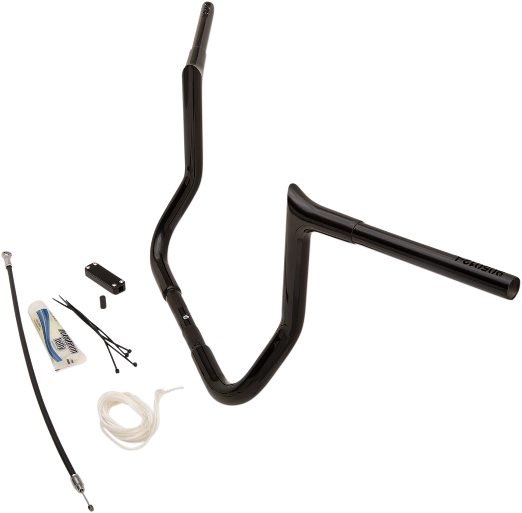 Fat Baggers Inc. Handlebar Kit - Pointed Top - 12" - Black 909112-B - Installation View
