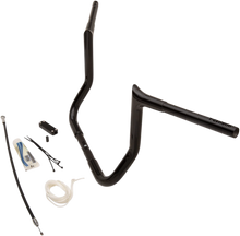 Load image into Gallery viewer, Fat Baggers Inc. Handlebar Kit - Pointed Top - 12" - Black 909112-B - Installation View