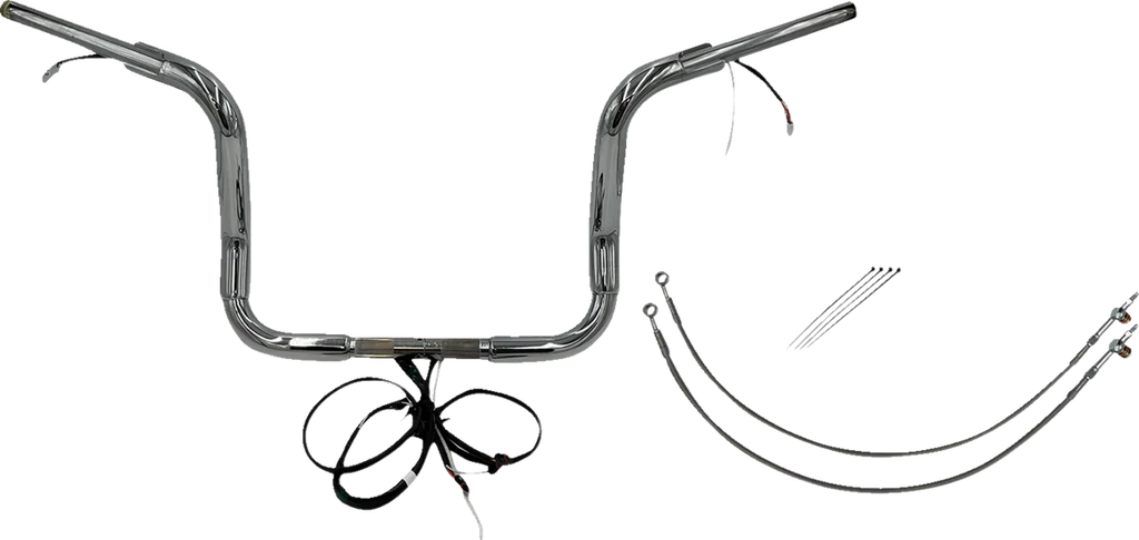 Fat Baggers Inc. Handlebar Kit - Pointed Top - 12" - Chrome 802512 - Main Product View