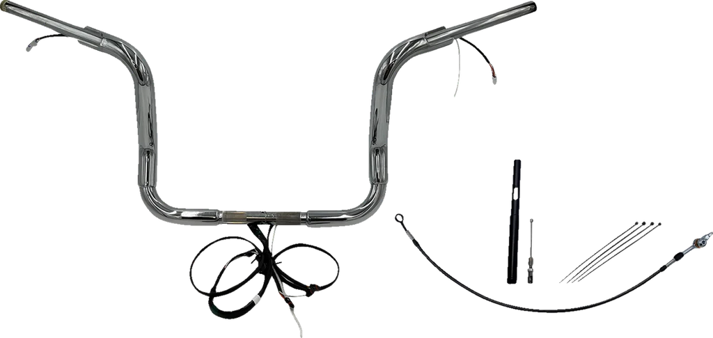 Fat Baggers Inc. Handlebar Kit - Pointed Top - 12" - Chrome 812412 - Main Product View