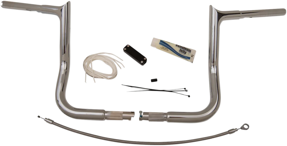 Fat Baggers Inc. Handlebar Kit - Pointed Top - 12" - Chrome 909112 - Additional View 13
