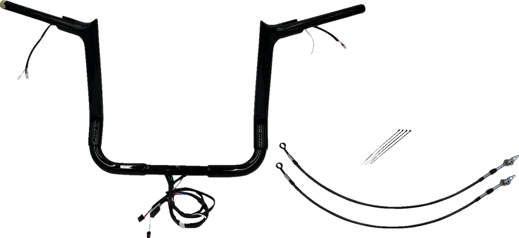 Fat Baggers Inc. Handlebar Kit - Pointed Top - 14" - Black 802214-B