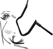 Load image into Gallery viewer, Fat Baggers Inc. Handlebar Kit - Pointed Top - 14" - Black 809114-B - Side View