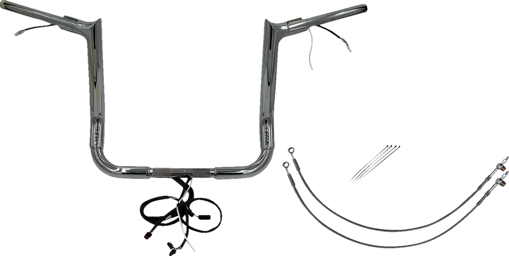 Fat Baggers Inc. Handlebar Kit - Pointed Top - 14" - Chrome 801214