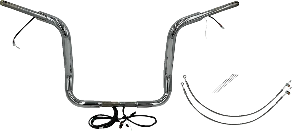Fat Baggers Inc. Handlebar Kit - Pointed Top - 14" - Chrome 801514 - Main Product View