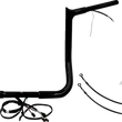 Load image into Gallery viewer, Fat Baggers Inc. Handlebar Kit - Pointed Top - 14" - Chrome 912014 - Side View