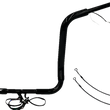 Load image into Gallery viewer, Fat Baggers Inc. Handlebar Kit - Pointed Top - 16" - Black 801516-B - Main Product View