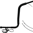 Load image into Gallery viewer, Fat Baggers Inc. Handlebar Kit - Pointed Top - 16" - Black 802516-B - Main Product View