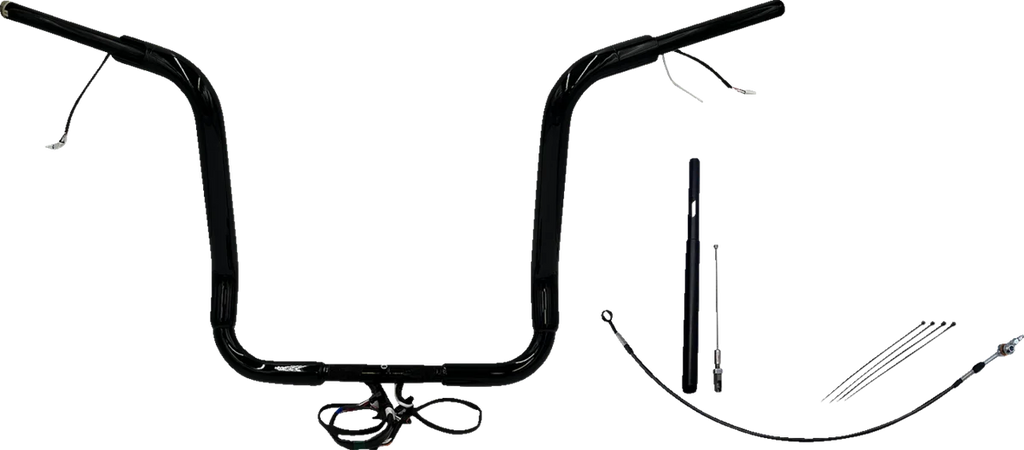 Fat Baggers Inc. Handlebar Kit - Pointed Top - 16" - Black 812416-B - Main Product View