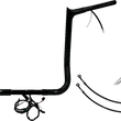 Load image into Gallery viewer, Fat Baggers Inc. Handlebar Kit - Pointed Top - 16" - Black 901216-B - Main Product View