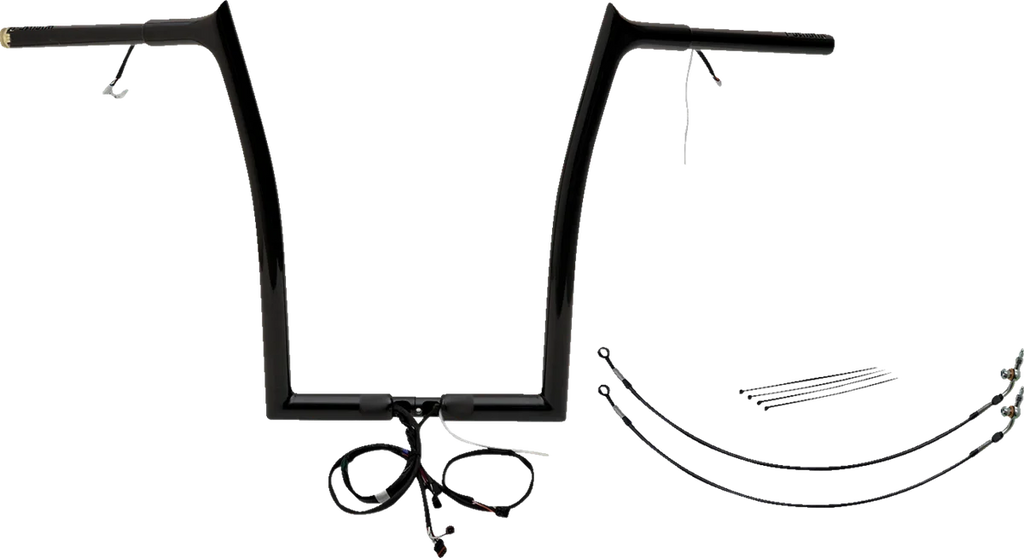 Fat Baggers Inc. Handlebar Kit - Pointed Top - 16" - Black 902916-B - Main Product View