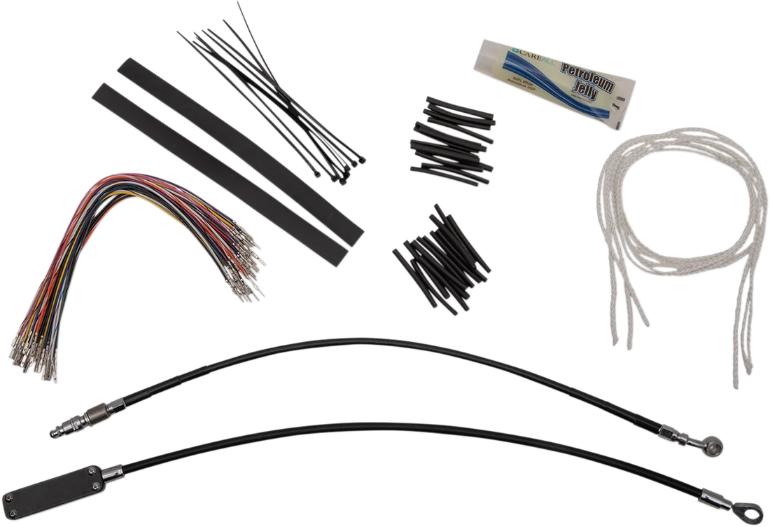 Fat Baggers Inc. Handlebar Kit - Pointed Top - 16" - Black 909116-B - Side View