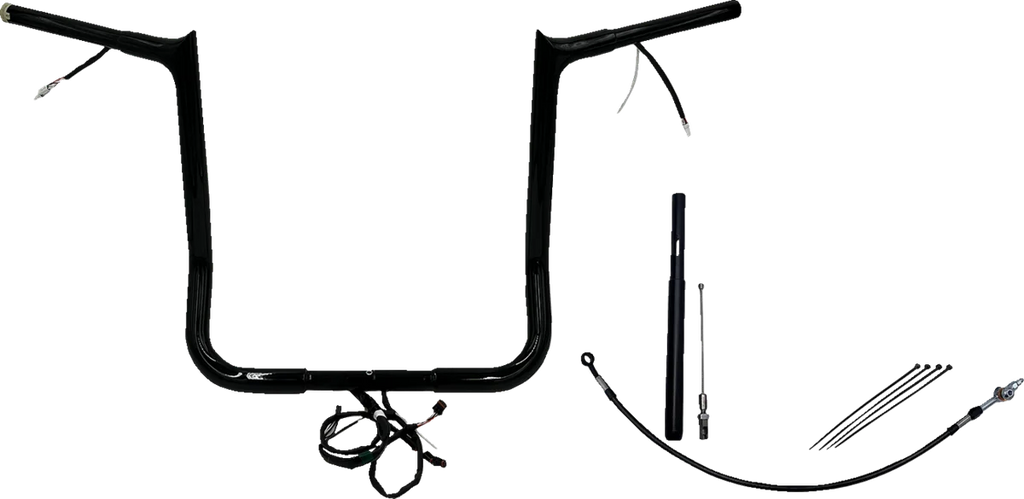 Fat Baggers Inc. Handlebar Kit - Pointed Top - 16" - Black 912016-B - Main Product View