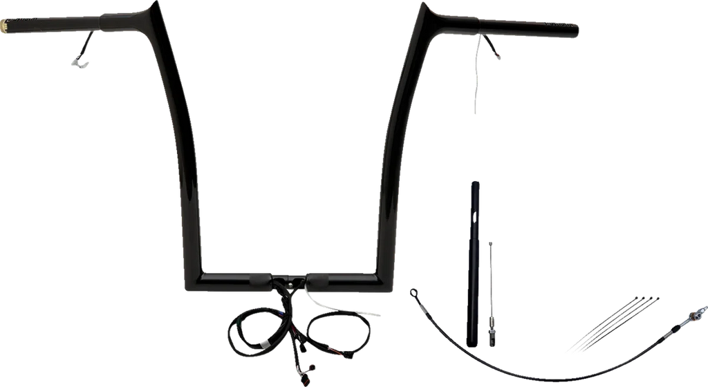 Fat Baggers Inc. Handlebar Kit - Pointed Top - 16" - Black 912916-B - Main Product View