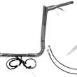 Load image into Gallery viewer, Fat Baggers Inc. Handlebar Kit - Pointed Top - 16" - Chrome 801216