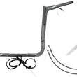 Load image into Gallery viewer, Fat Baggers Inc. Handlebar Kit - Pointed Top - 16" - Chrome 802216