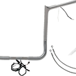 Load image into Gallery viewer, Fat Baggers Inc. Handlebar Kit - Pointed Top - 16" - Chrome 902216 - Main Product View