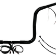 Load image into Gallery viewer, Fat Baggers Inc. Handlebar Kit - Rounded Top - 12" - Black 901512-B - Main Product View