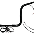 Load image into Gallery viewer, Fat Baggers Inc. Handlebar Kit - Rounded Top - 12" - Black 902512-B - Main Product View