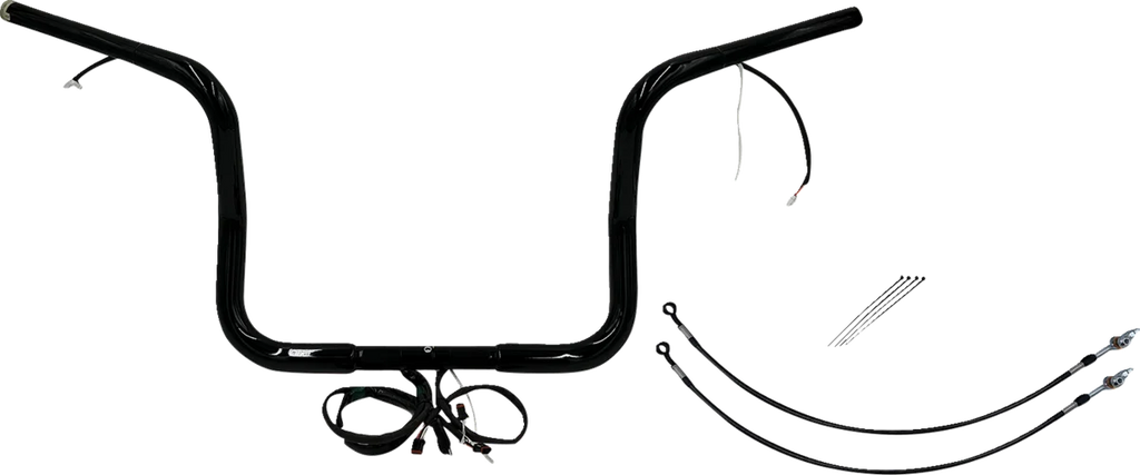 Fat Baggers Inc. Handlebar Kit - Rounded Top - 12" - Black 902512-B - Main Product View